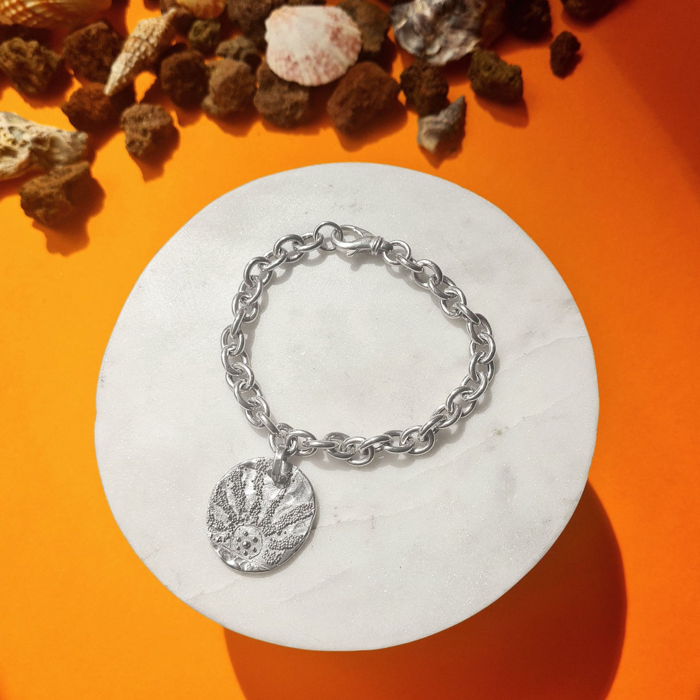 AUSTRALIA - Bracciale in argento 925 a catena con alba