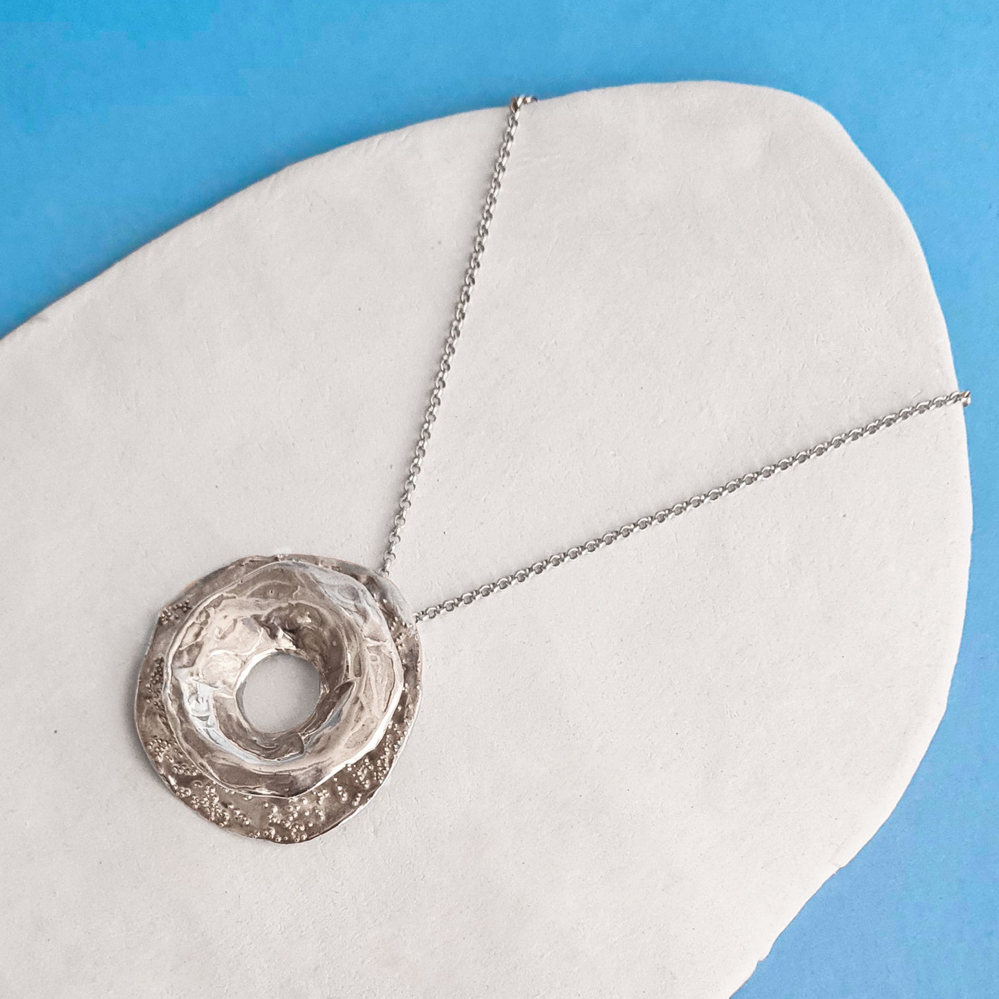 NEREIDE - Collana in argento 925 ciondolo maxi